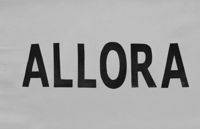 "Allora" Print on tissue