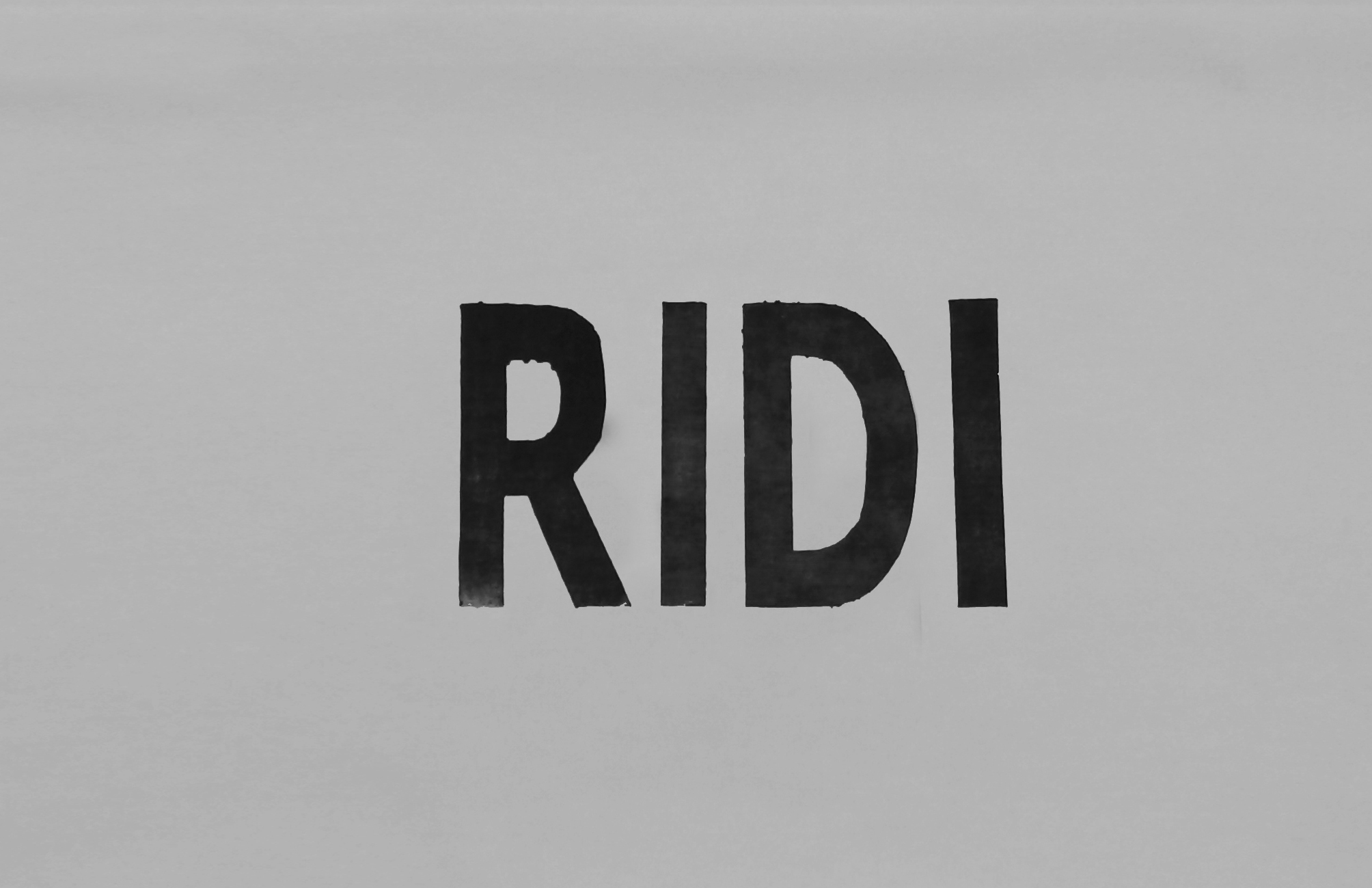 "Ridi" Print on tissue